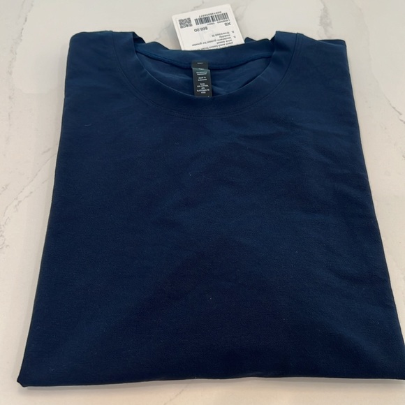 Mens Lululemon Pique Oversized Fit T Shirt True Navy LM3EM5S $68 XSMALL XS NWT - Picture 7 of 11